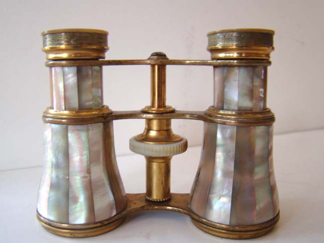 A fine pair of French 19th century mother-of-pearl Opera glasses made by Lemaire of Paris circa 1890